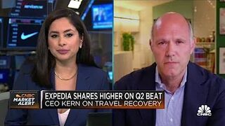The trends are pretty strong in travel with no view of weakening, says Expedia CEO