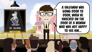 ???? Funny Joke - A salesman knocked on the door of a woman who was not...| Funny Daily Jokes