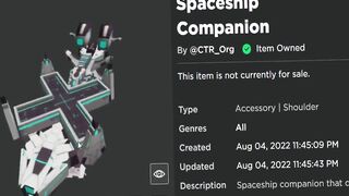 FREE ACCESSORY! HOW TO GET Spaceship Companion! (ROBLOX Denzel Curry Concert Event)