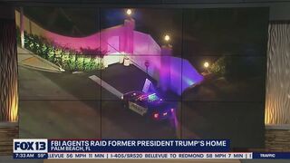 FBI agents raid former president Trump's home in Palm Beach, FL | FOX 13 Seattle