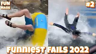 New Funny Fails - Try Not to Laugh Funniest Fail Compilation 2022 (Ep 2) FunMash