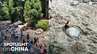 Sichuan: Stream becomes raging river in flash flood, 4 drowned and 9 injured, with many swept away