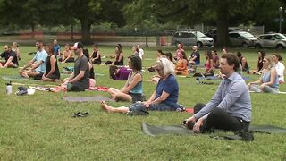 Yoga session honors cyclists: 'Jonah and Natalie have left impressions in all our lives'