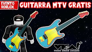 CONSIGUE GUITARRA de MTV GRATIS en ROBLOX | EVENTO THE VMAS EXPERIENCE