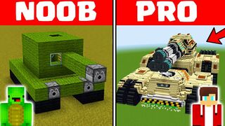 Minecraft NOOB vs PRO: TANK HOUSE CHALLENGE - Mikey vs JJ (Maizen Parody)