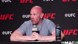 Dana White asked by reporter: “Are kicks to the d*** funny?”