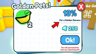 Risking Everything for a *NEW* GOLDEN BANANA in Pet Simulator X