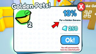 Risking Everything for a *NEW* GOLDEN BANANA in Pet Simulator X