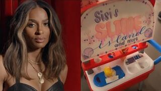 Ciara models Lita-By-Ciara while Sienna shows off her slime store on American Business Women's Day