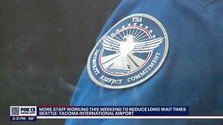 Sea-Tac Airport adds extra staff for weekend travel after lengthy TSA wait times | FOX 13 Seattle