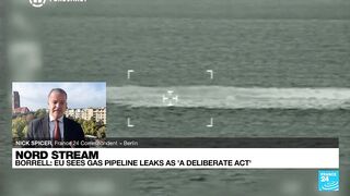 EU sees massive Nord Stream pipeline leaks as 'deliberate act' • FRANCE 24 English
