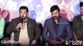 Salman Khan Speech @ God Father Hindi Trailer Launch