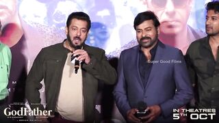 Salman Khan Speech @ God Father Hindi Trailer Launch