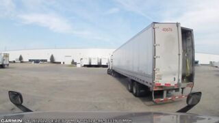 Raw Video Of Truck Drivers Trailer Door Hitting Drivers Semi Truck At Shippers ????