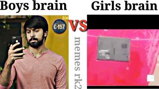 Boys brain Vs girls brain || funny memes ????????