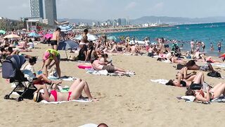 Barcelona beach walk ????????beach Sant Sebastia