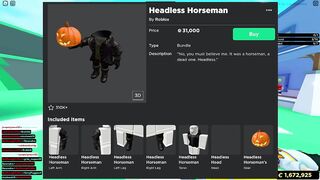 How to get Headless Horseman 2022