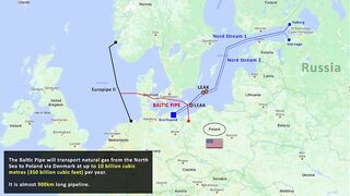 New Baltic pipeline starts Norway Poland | Nord Stream sabotage | Europe energy crisis | Geopolitics