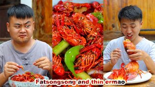 Country mukbang by FatSongsong and ThinErmao | Chinese food | food challenge | Chinese culture