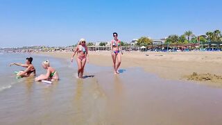ANTALYA SIDE KUMKOY Beach Walk TURKIYE #turkey #side #kumkoy #antalya #beach