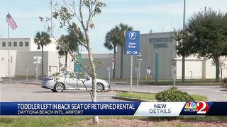 Daytona Beach rental car workers discover toddler left in hot vehicle for nearly an hour