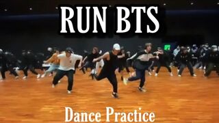 달려라 방탄 RUN BTS Dance Practice clips (posted by THV Instagram story)????