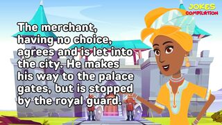???? Funny Jokes: A merchant is on a journey to a neighboring kingdom to sell his wares. The king...