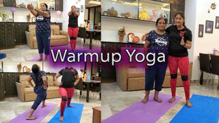 How to do warm-up exercises before Yoga | Yoga With My MOM vlog