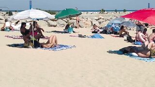 Barcelona beach walk ????????beach Bogatell
