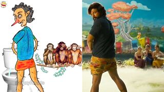 PUSHPA | Top 7 Funny Pushpa Rise Movie Memes | Song Drawing Memes #pushpa #crazyfunarts #funny