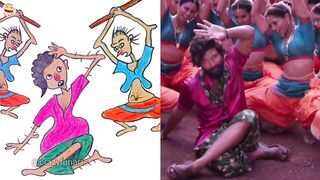 PUSHPA | Top 7 Funny Pushpa Rise Movie Memes | Song Drawing Memes #pushpa #crazyfunarts #funny