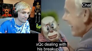 xQc reacts to Chat and Donos during the stream