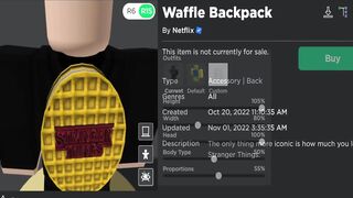 FREE ACCESSORY! HOW TO GET Waffle Backpack! (ROBLOX Countdown to Stranger Things Day EVENT!)