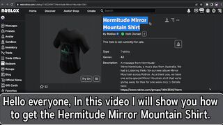 [FREE ITEM] HOW TO GET THE HERMITUDE MIRROR MOUNTAIN SHIRT | ROBLOX WACKY WIZARDS