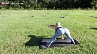 Leg Stretches Outdoor Full Body Yoga