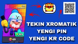 ???? TEKIN XROMATIK BRAWLERLAR ? VA YENGI PIN DO'STLIK KR KODI / BRAWL STARS UZBEK TILIDA ????