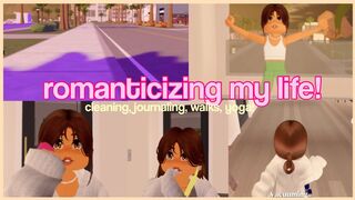 romanticizing my life: cleaning, journaling, walks, yoga + more! | Roblox Berry Avenue