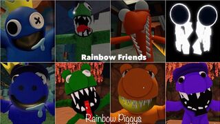 Rainbow Friends vs Rainbow Piggys Jumpscares [ROBLOX]