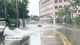 Tropical Storm Nicole flooding and storm surge hits Florida, from Palm Beach to Flagler Beach