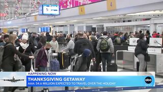 2022 Thanksgiving travel to near pre-pandemic levels l GMA