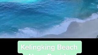 Kelingking Beach Nusa Penida Island Bali Indonesia beach climb down