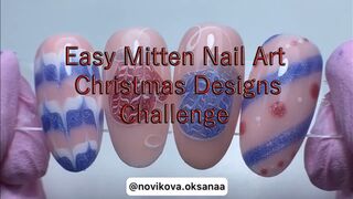 Easy Mitten Nail Art ???? Christmas Designs Challenge