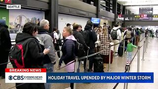 Major winter storm upends holiday travel for thousands