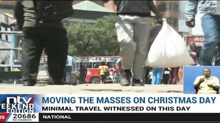 Minimal travel witnessed on Christmas Day