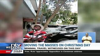 Minimal travel witnessed on Christmas Day