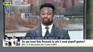 Dak Prescott will have to win 3️⃣ road playoff games...Can he do it ⁉️ | Get Up