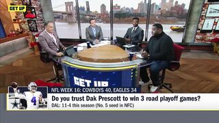 Dak Prescott will have to win 3️⃣ road playoff games...Can he do it ⁉️ | Get Up