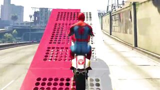 GTA 5 Spiderman Ragdolls Moments Compilation ( Euphoria Physics, Fails, Jumps, Funny Moments ) #19