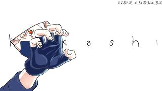 Drawing KAKASHI HATAKE From His Name In NARUTO Anime