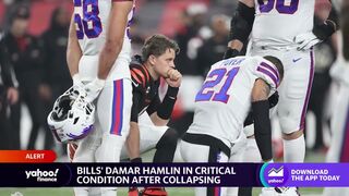Buffalo Bills’ Damar Hamlin in critical condition after collapsing at NFL game